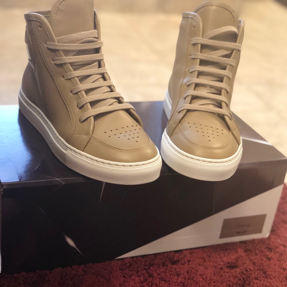 Genuine Leather High Top Classic Sneaker